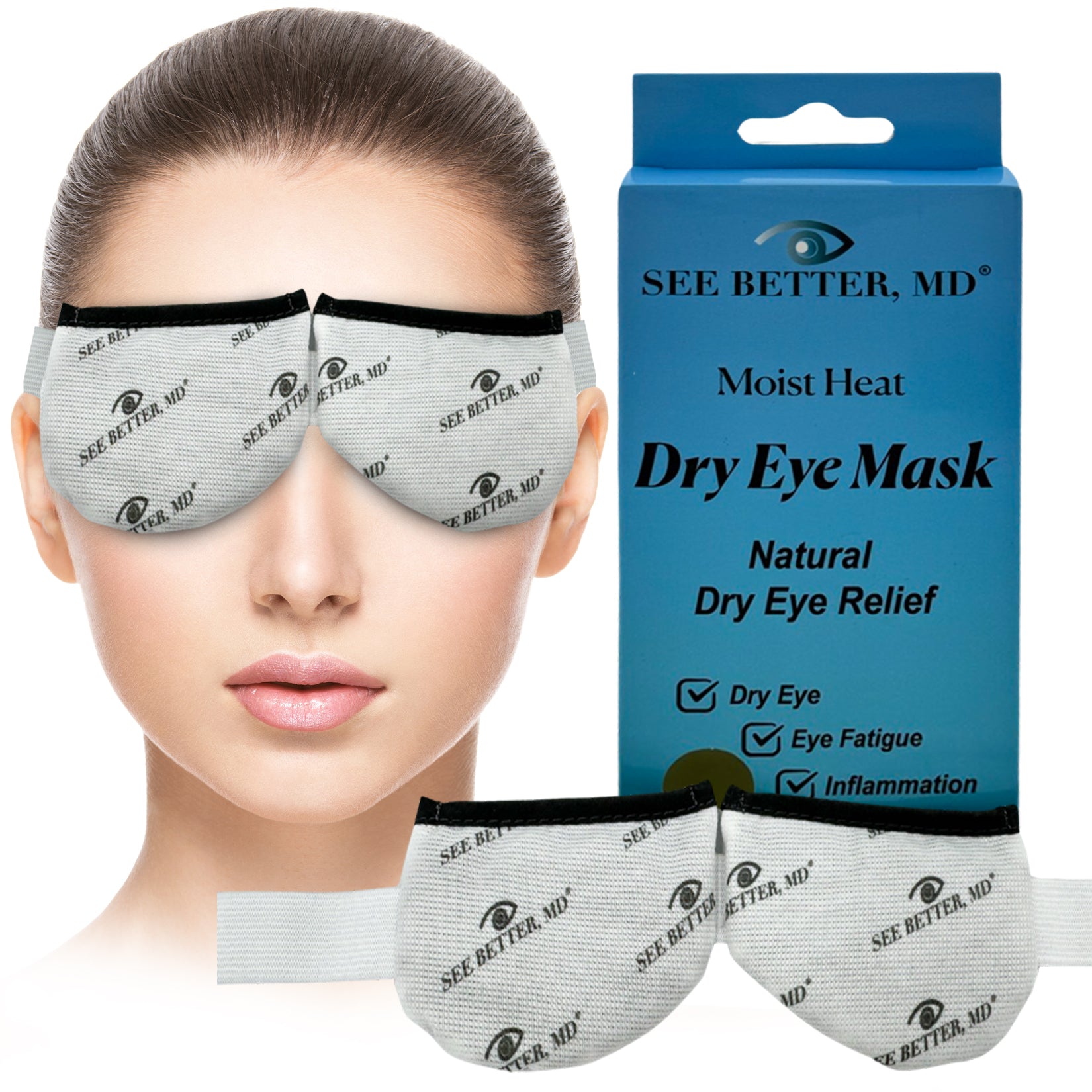 Digital Eye Strain Heated Eye Mask - Designed by Eye Surgeons 